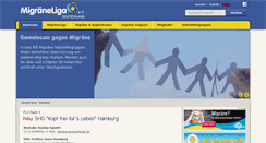 Desktop Screenshot of migraeneliga.de